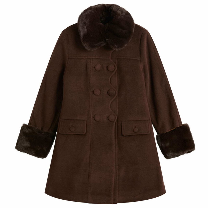 Photo: House Of Sunny Women's Dolly Coat in Rosewood Brown