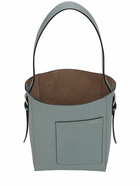 VALEXTRA Small Bucket Soft Grain Leather Tote Bag