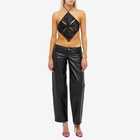 Mother of All Women's Carmen Cut Out Crop Top in Black