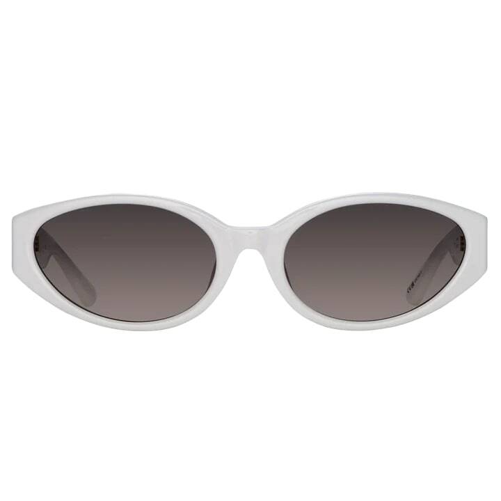 Photo: Linda Farrow Lyra - White / Yellow Gold Sunglasses