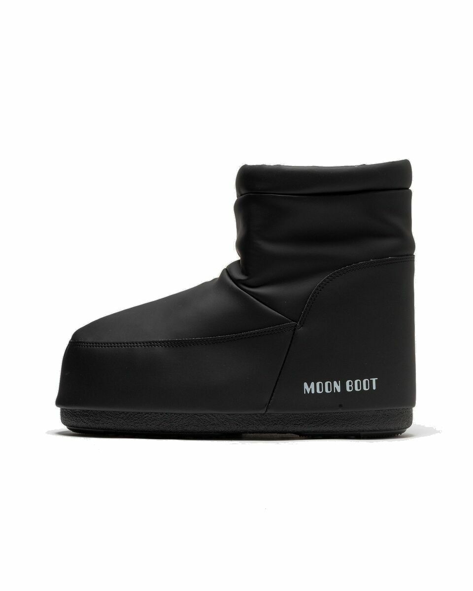 Photo: Moon Boot Moonboot Icon Low Nolace Rubb Black - Mens - Boots