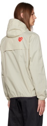 COMME des GARÇONS PLAY Beige K-Way Edition Leon Jacket