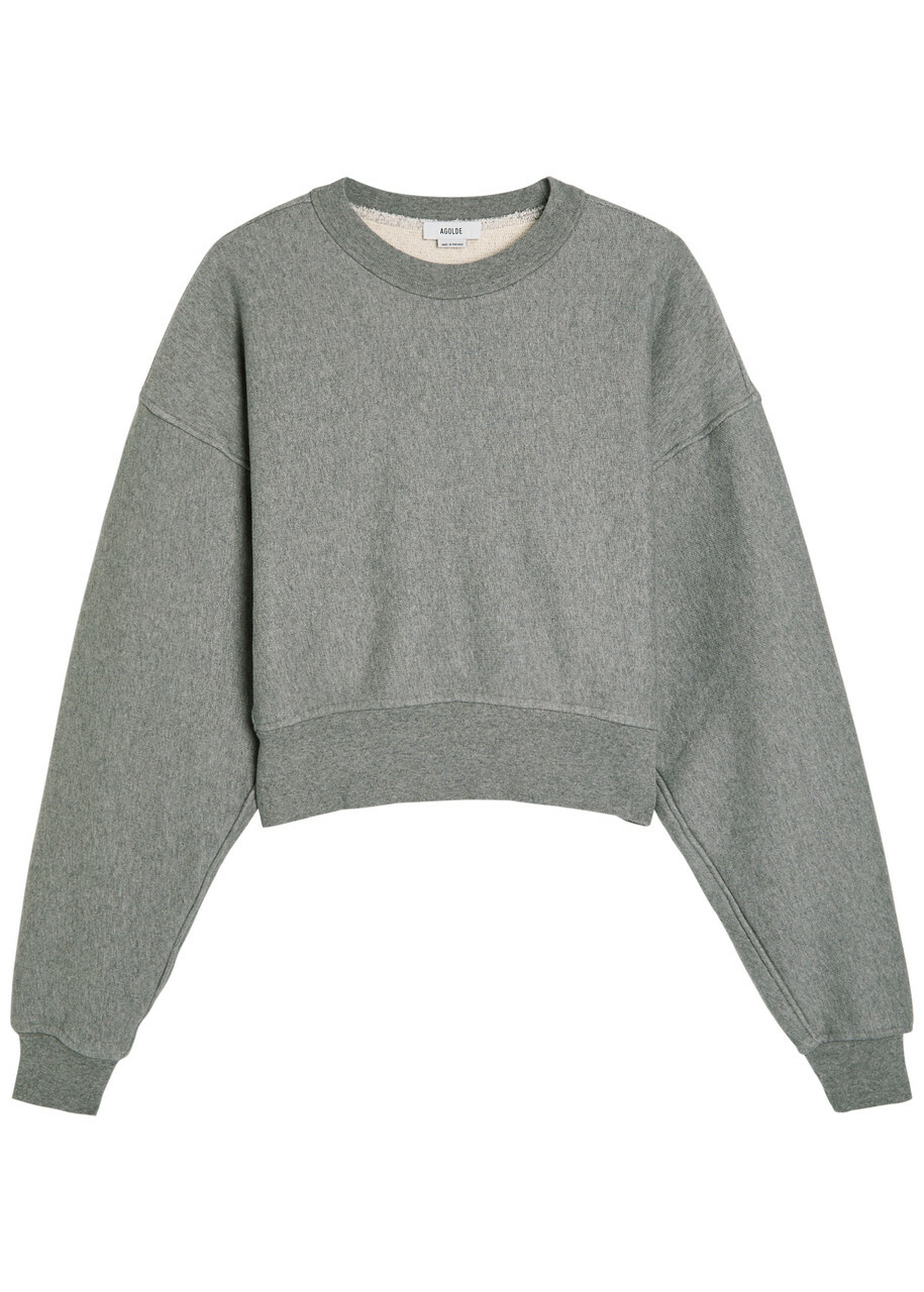 Agolde Kit Cotton Sweatshirt Grey