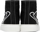Vivienne Westwood Black Plimsoll High Top Canvas Sneakers