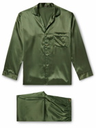 Rubinacci - Silk-Satin Pyjama Set - Green