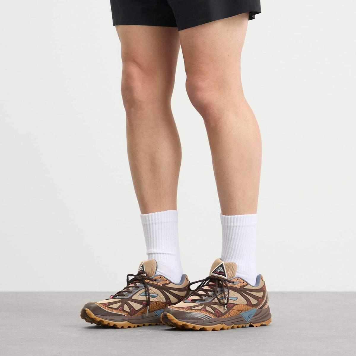 Brooks Men's x STAPLE Cascadia 1 Sneaker in Ginger/Wren/Stormy Weather