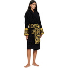Versace Black 'I Heart Baroque' Bathrobe