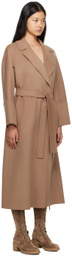 S Max Mara Beige Elisa Coat