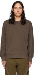 Nicholas Daley Brown Distressed Sweatshirt
