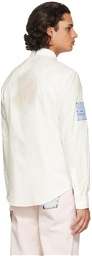 MCQ White Nylon Ripstop Shirt