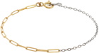 Yvonne Léon White Gold & Gold Solitaire Bracelet