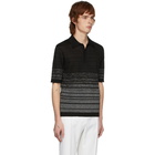 Saint Laurent Black and Silver Lurex Polo