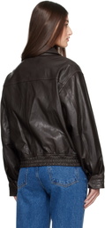 Dunst Brown Lambskin Leather Jacket