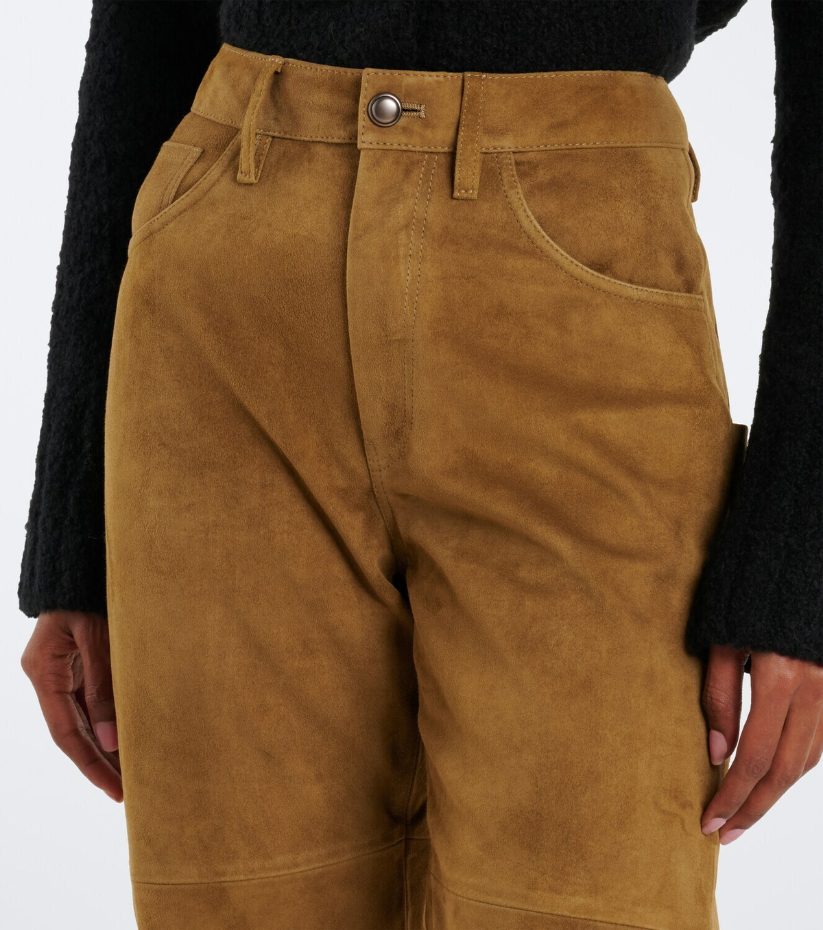 Altuzarra Mills suede straight pants