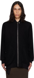 Rick Owens Black Jumbo Peter Flight Bomber Jacket