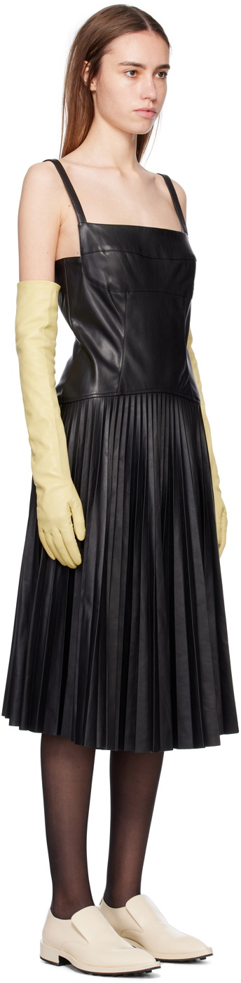 Proenza Schouler White Label pleated dropped waist dress - Black