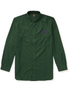 Needles - Logo-Embroidered Twill Shirt - Green