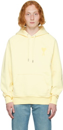 AMI Paris Yellow Ami De Cœur Hoodie