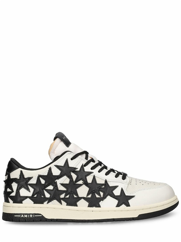 Photo: AMIRI - Stars Leather Low Top Sneakers
