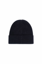 Diesel Ribbed beanie with D embroidery - Knit caps - Unisex - Black