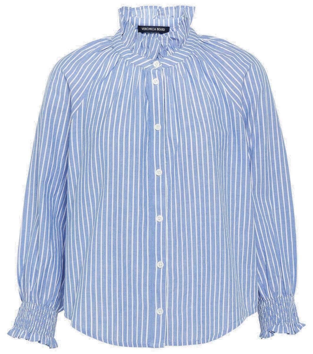 Veronica Beard Calisto striped cotton-blend shirt Veronica Beard