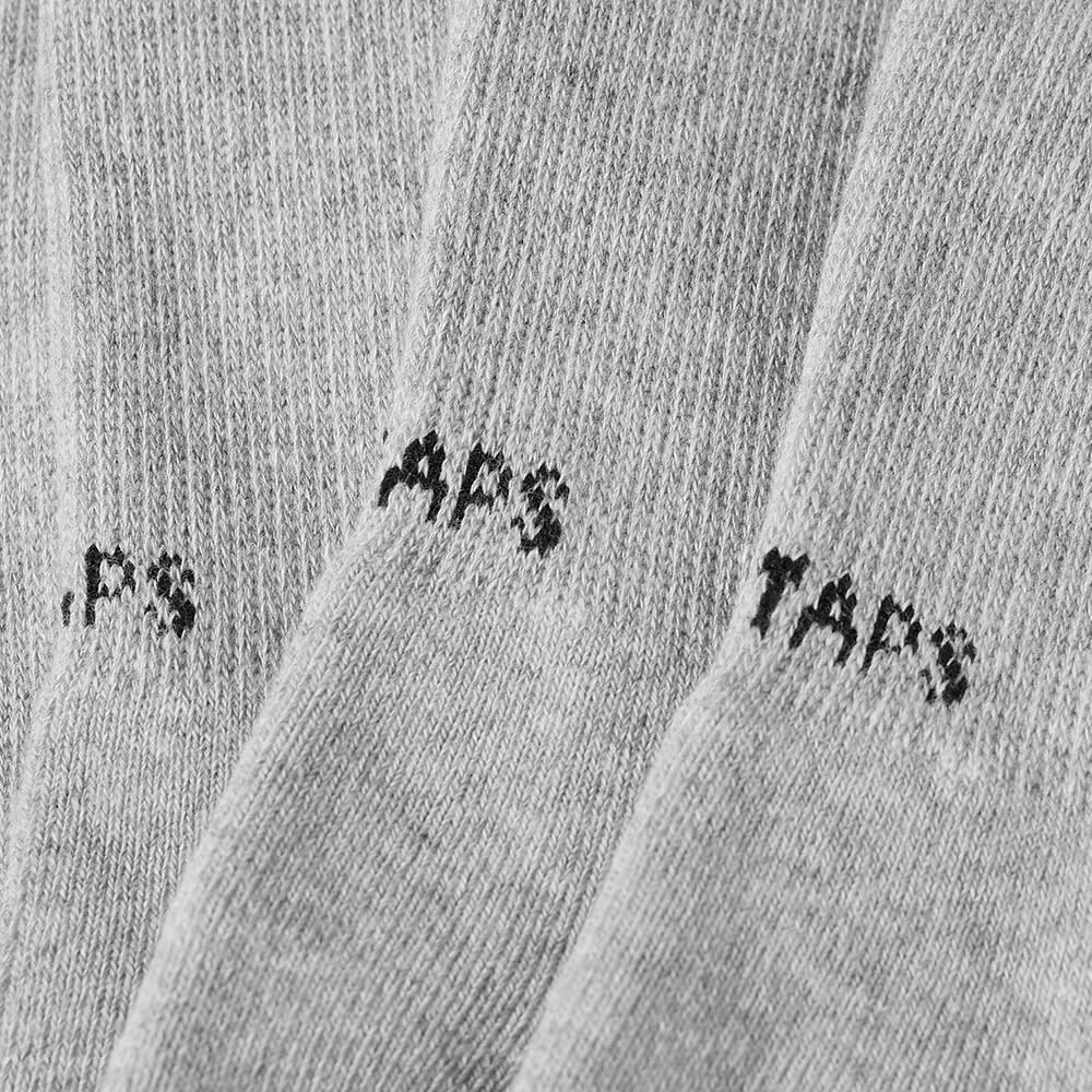 WTAPS Men's Skivvies Sock - 3-Pack in Grey WTAPS