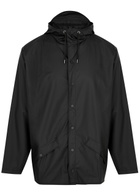 Rains Short Matte Rubberised Raincoat Black