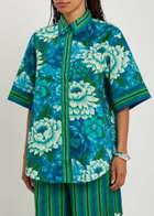 Alemais Margo Floral-print Cotton Shirt Multicoloured