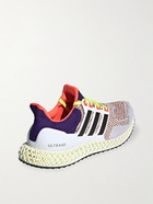 adidas Originals - Ultra 4D Rubber-Trimmed Primeknit Sneakers - White