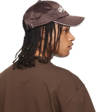 WOOYOUNGMI Brown Rope Embroidered Ball Cap
