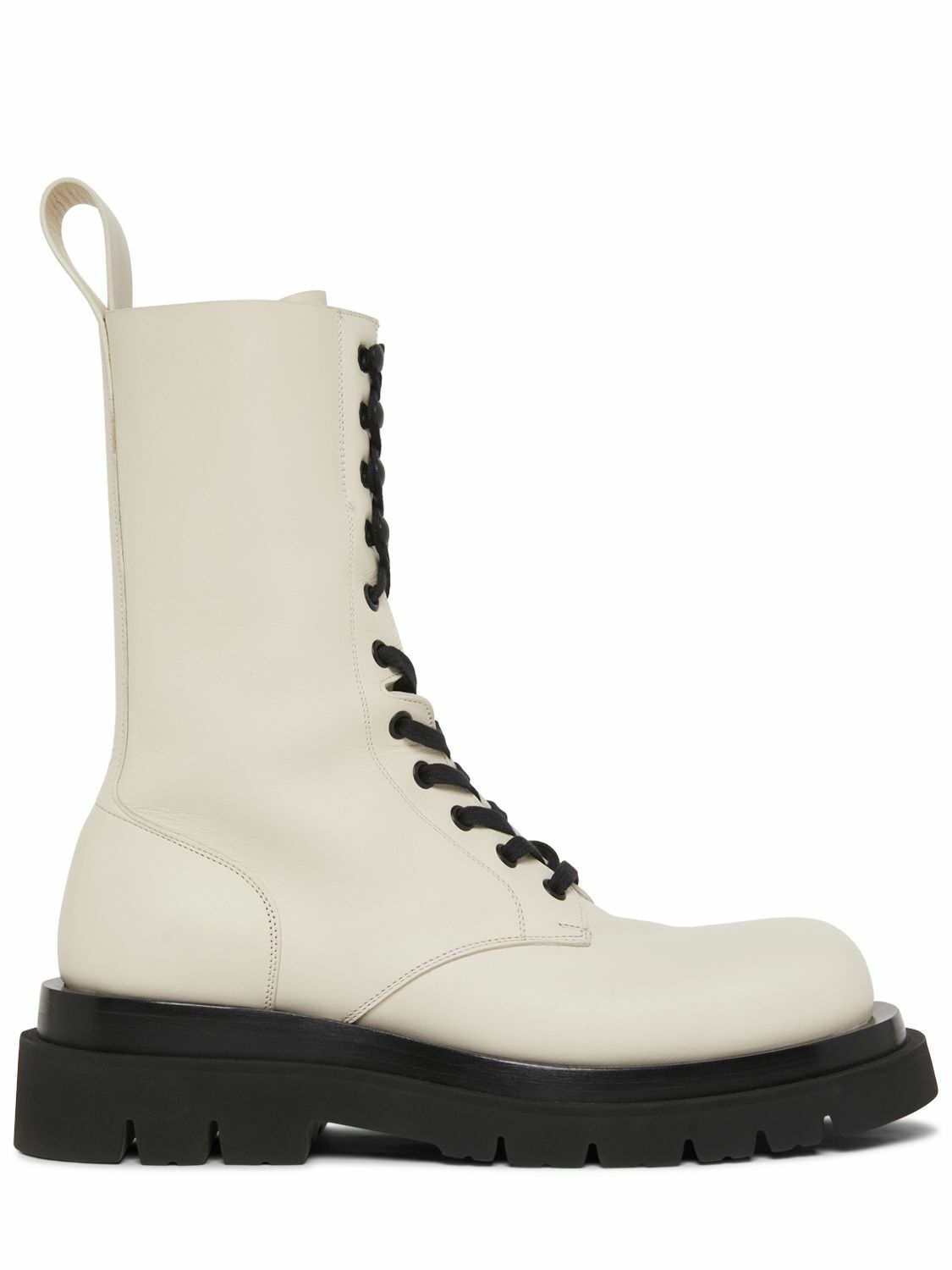 BOTTEGA VENETA - 40mm Lug Leather Combat Boots Bottega Veneta