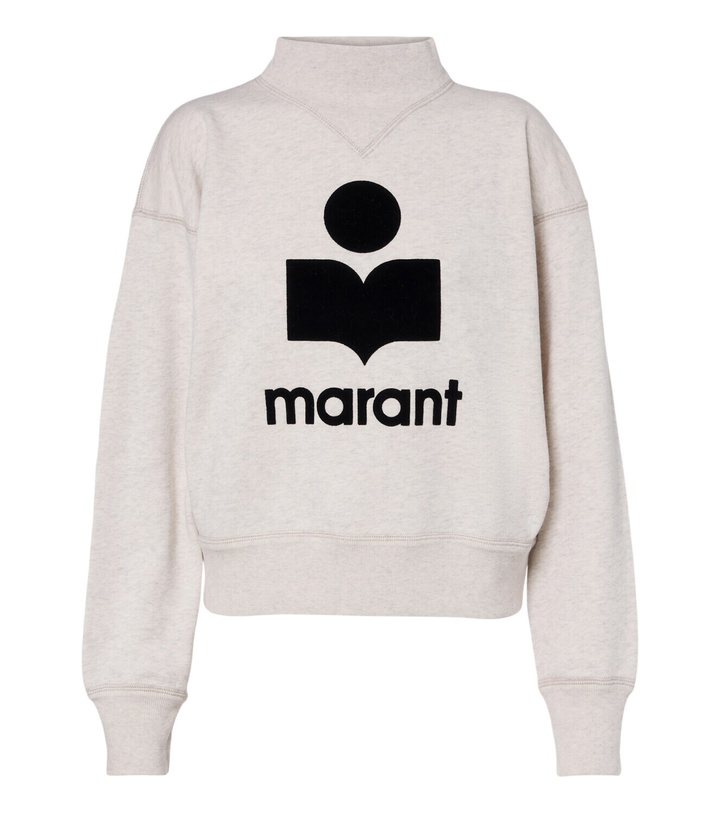 Photo: Marant Etoile Moby logo cotton-blend sweatshirt