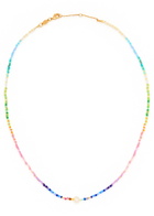 Anni LU Capri Beaded 18kt Gold-plated Necklace - Multicoloured - One Size