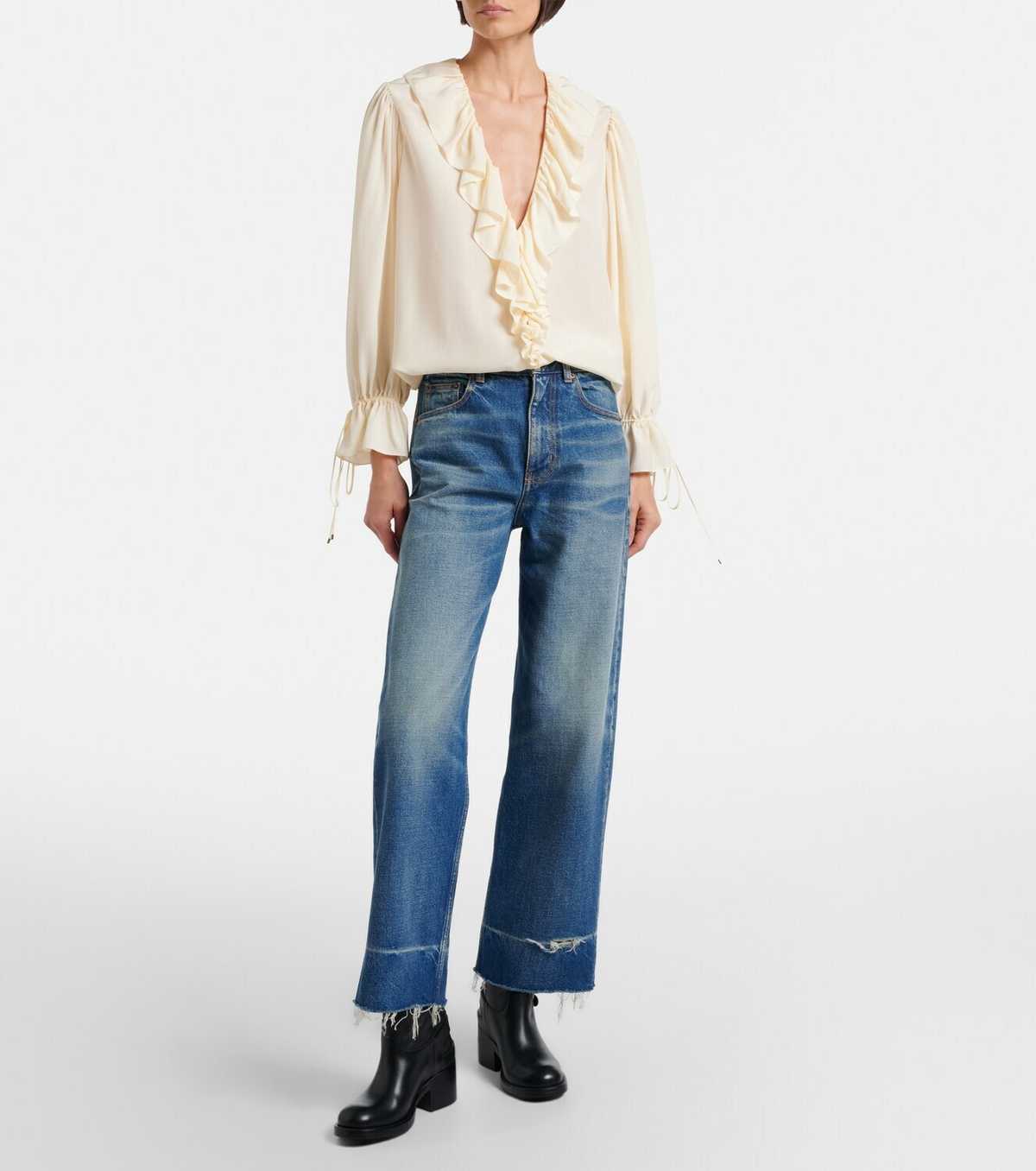 Chloé Dakota leather biker boots
