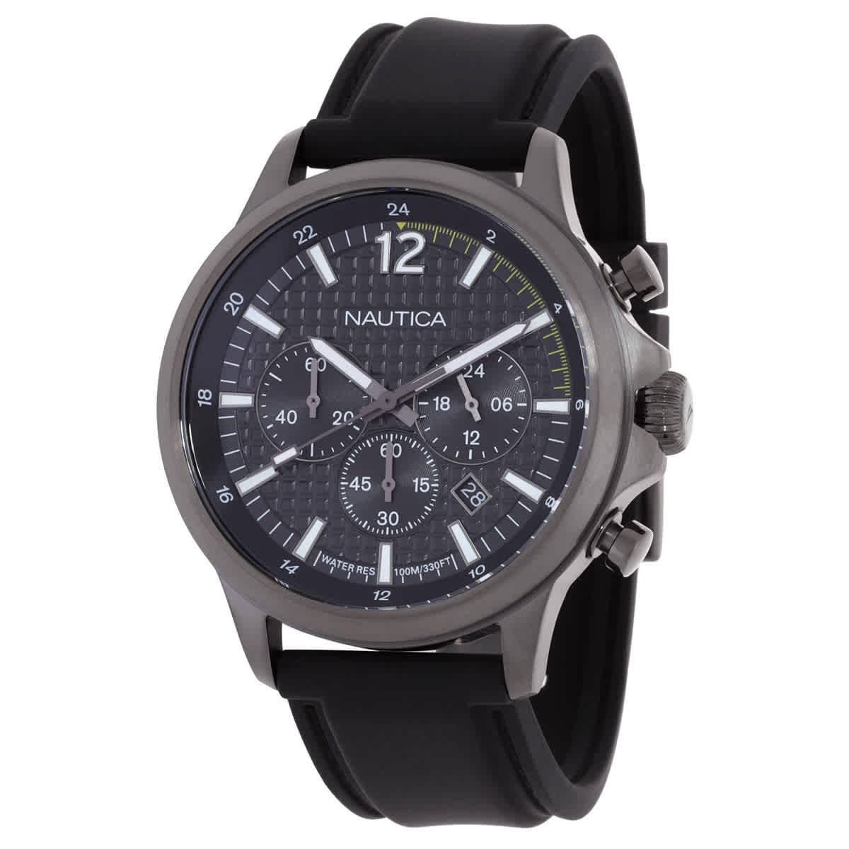 Nautica Nct Blue Ocean Chronograph Quartz Black Dial Mens Watch NAPBOF405