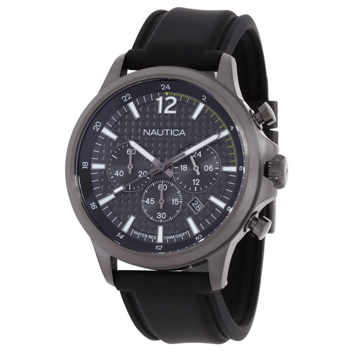 Photo: Nautica Nct Blue Ocean Chronograph Quartz Black Dial Mens Watch NAPBOF405