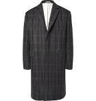 CALVIN KLEIN 205W39NYC - Oversized Checked Virgin Wool and Silk-Blend Coat - Men - Gray