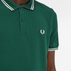 Fred Perry Authentic Men's Slim Fit Twin Tipped Polo Shirt in Ivy/Ecru