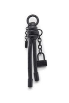 Diesel Metal keyring/charm with Diesel padlock detail - Charms and Keyrings Mens in Black