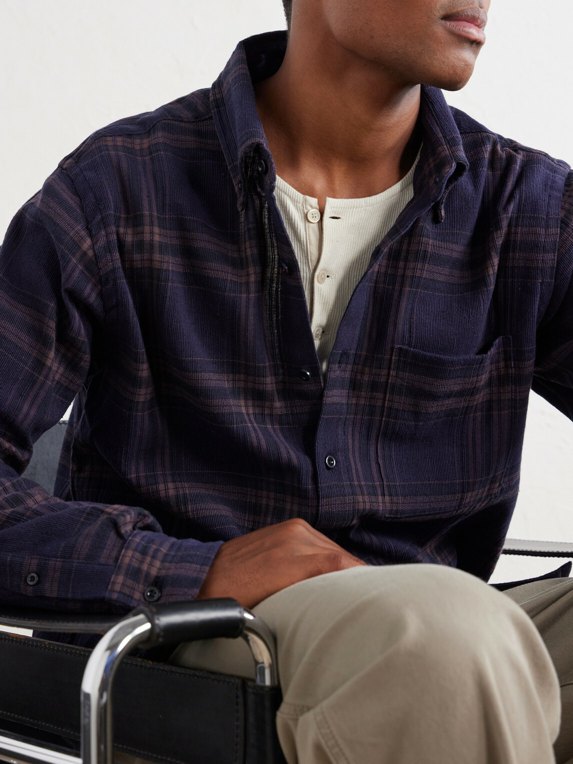 Kardo - Ronald Checked Cotton Shirt - Blue
