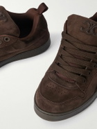 CELINE - Huntington Suede and Mesh Sneakers - Brown