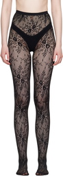 Swedish Stockings Black Rosa Lace Tights