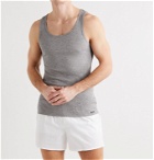 TOM FORD - Ribbed Cotton and Modal-Blend Jersey Tank Top - Gray