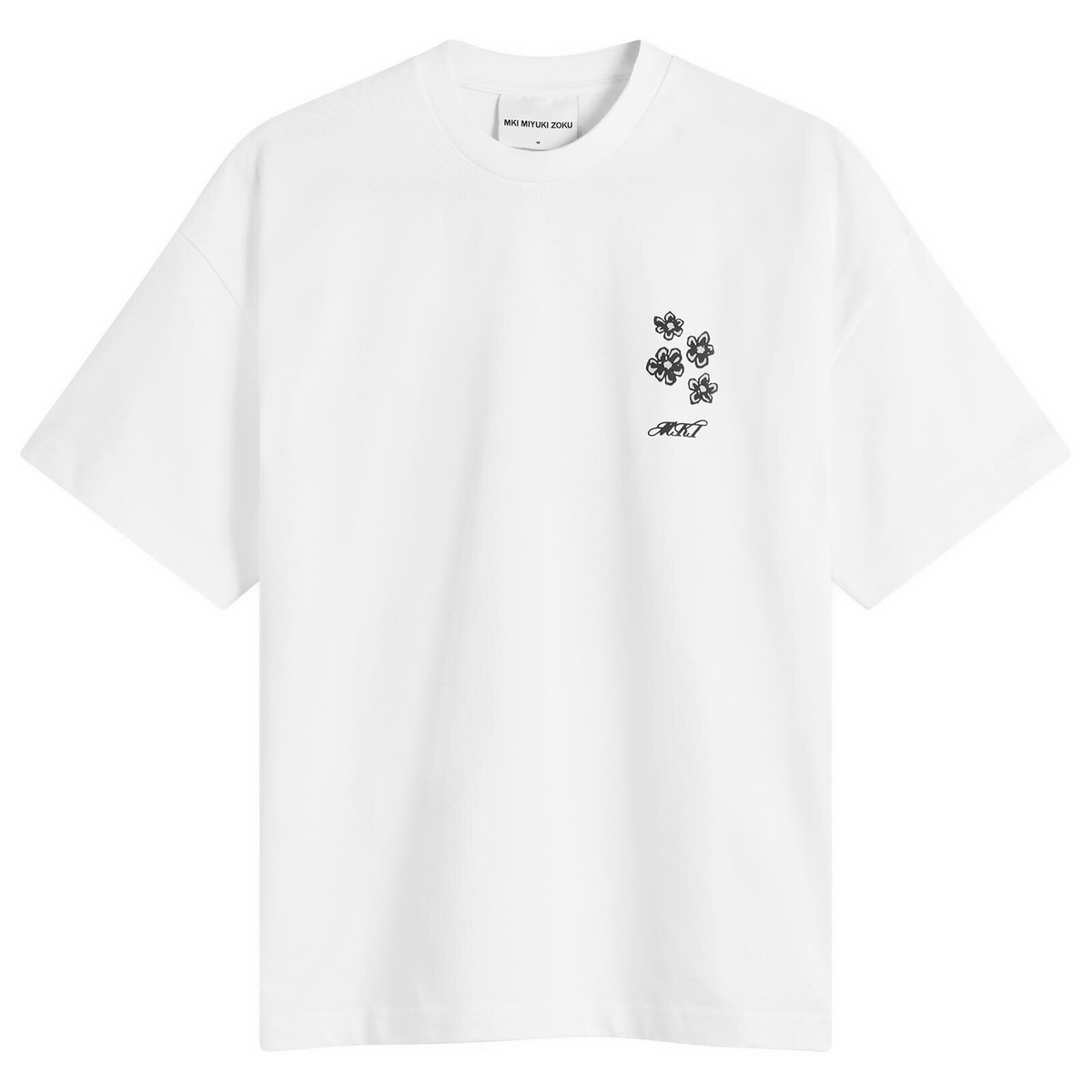 MKI Men's Hibiscus T-Shirt in White