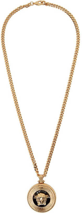 Photo: Versace Gold & Black Medusa Biggie Necklace