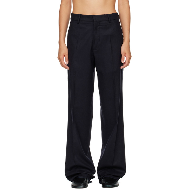 Photo: HommeGirls Navy Slim Trousers
