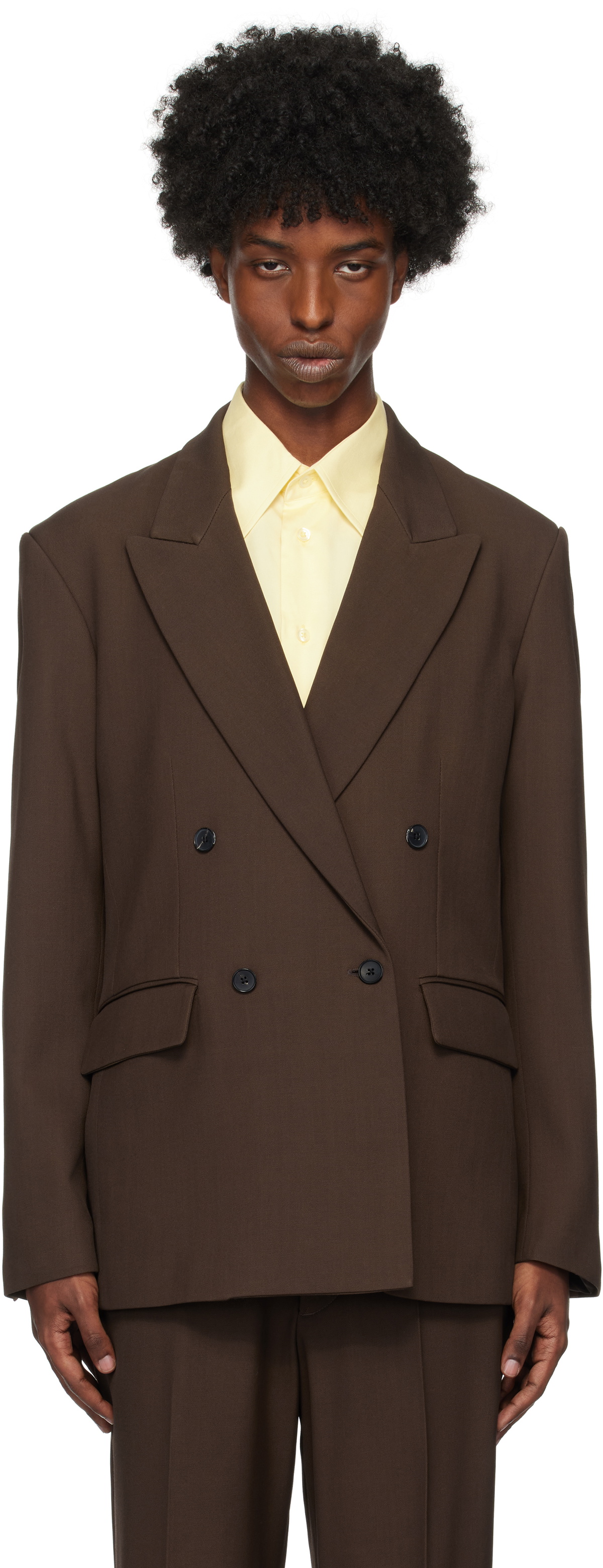 【極美品】Second layer PICO BLAZER セカンドレイヤー brown-pico-blazer.jpg