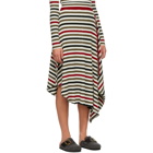 JW Anderson Multicolor Striped Rib Infinity Skirt
