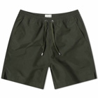 Sunspel Men's Swim Shorts in Deep Green