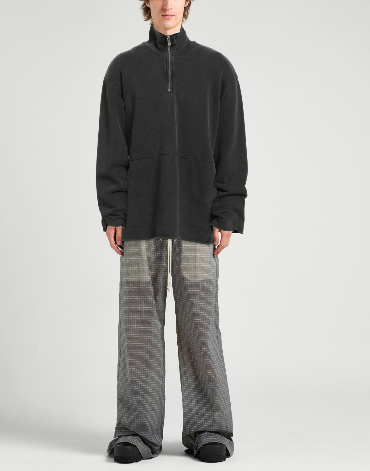Helmut Lang Mens Sweatshirt Charcoal
